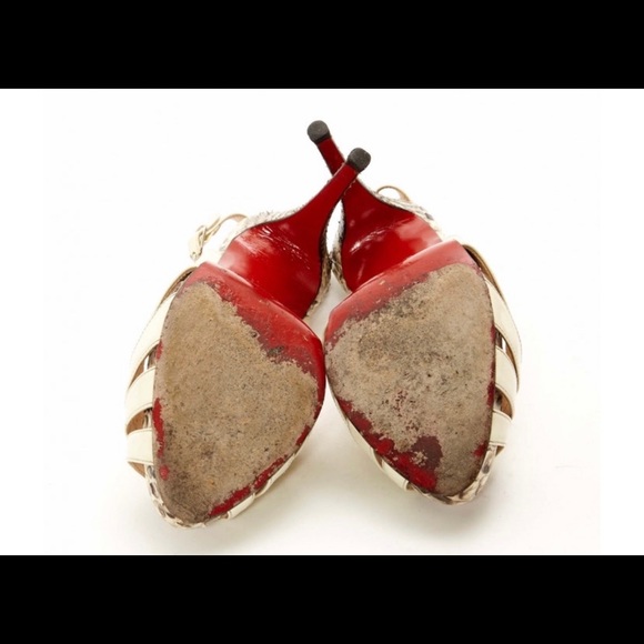 Authentic Christian Louboutin Python Sandals - Picture 6 of 7
